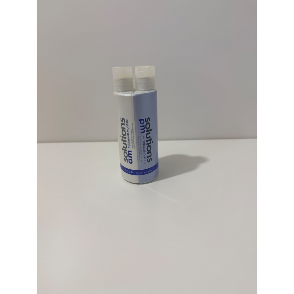 Lot of 2 Avon Solutions Maximum Moisture AM/PM Cleanser 3.4 oz Discontinued NOS - Picture 2 of 9